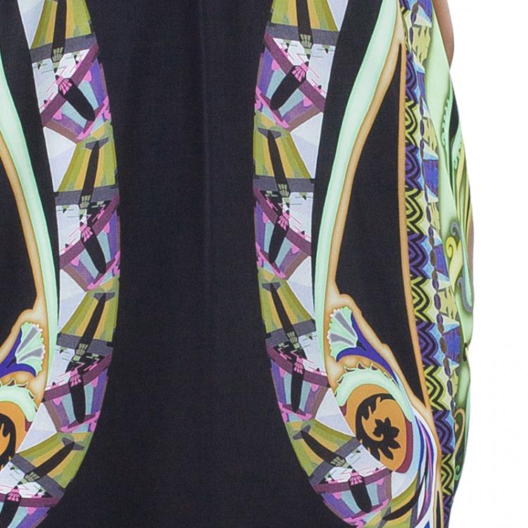 Pre Owned Etro Multicolor Silk Maxi Dress S