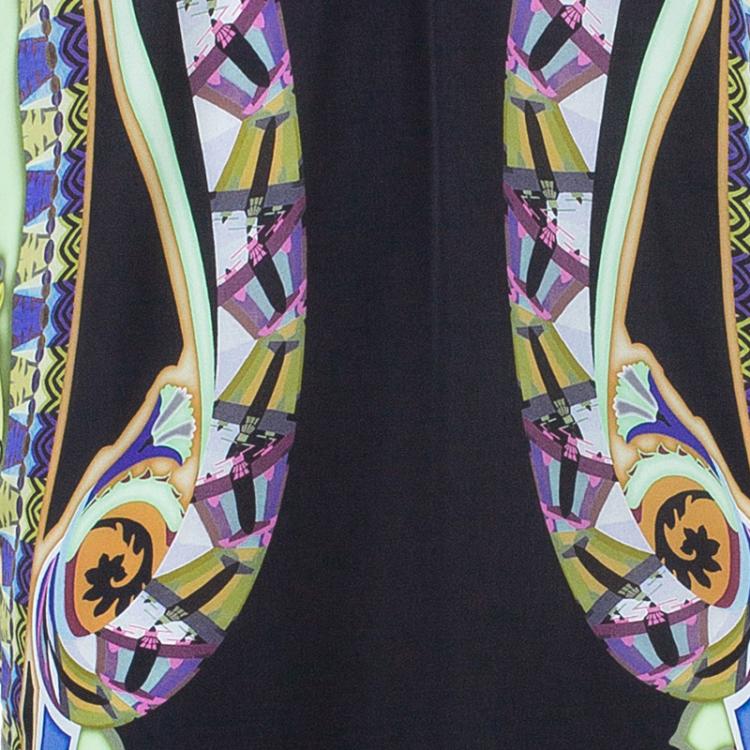 Pre Owned Etro Multicolor Silk Maxi Dress S