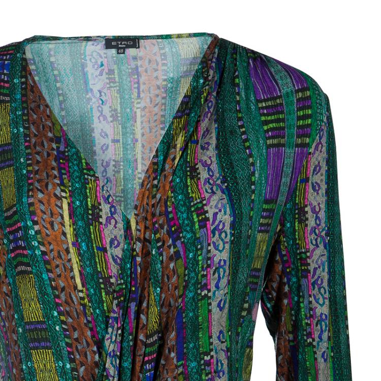 مملوكة مسبقًا Etro Multicolor Long Sleeeve Top L