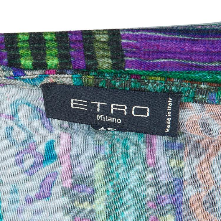 مملوكة مسبقًا Etro Multicolor Long Sleeeve Top L