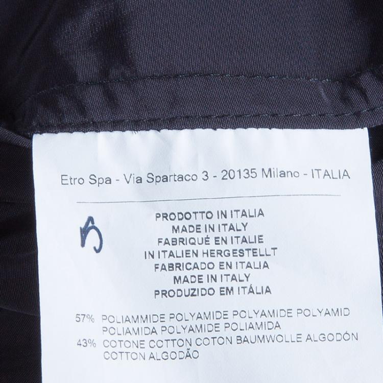 Pre Owned Etro Colorblock Nylon Jacket M