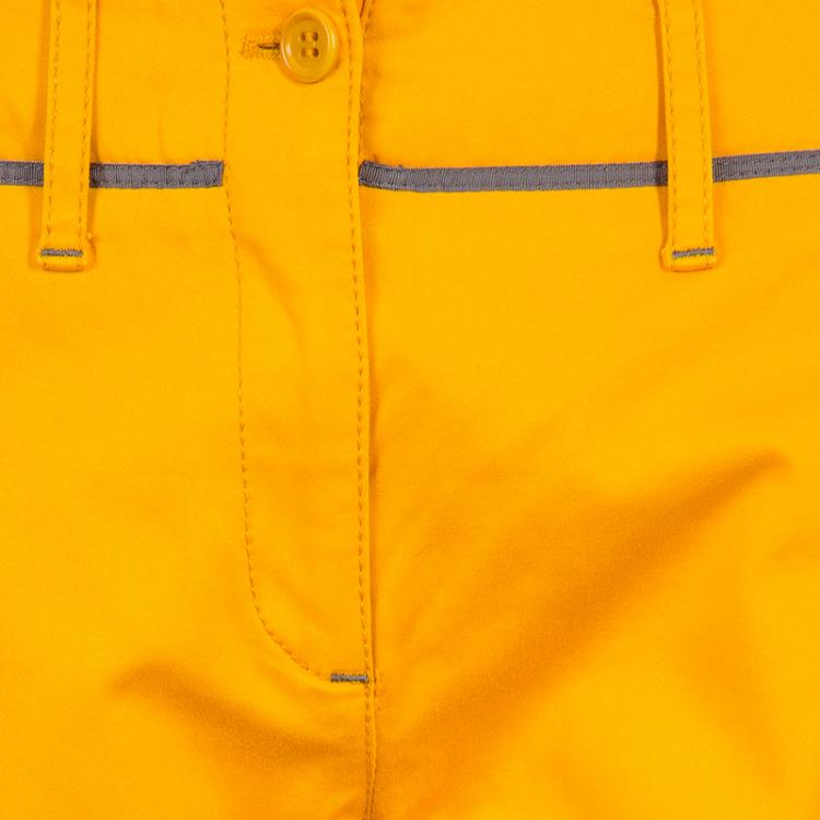 Pre Owned Etro Mustard Yellow Pintuck Detail Trousers M