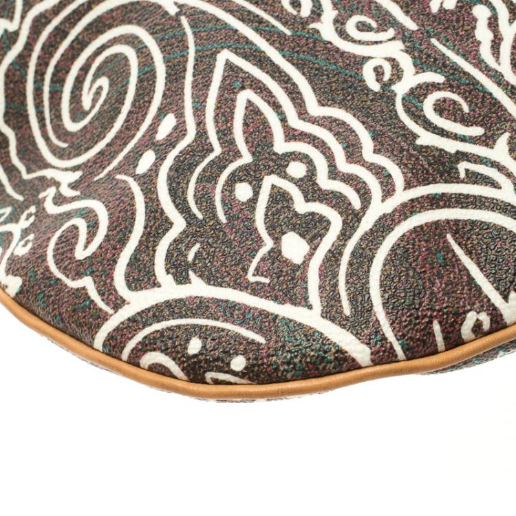 Pre Owned Etro Multicolor Paisley Printed Leather Crossbody Bag