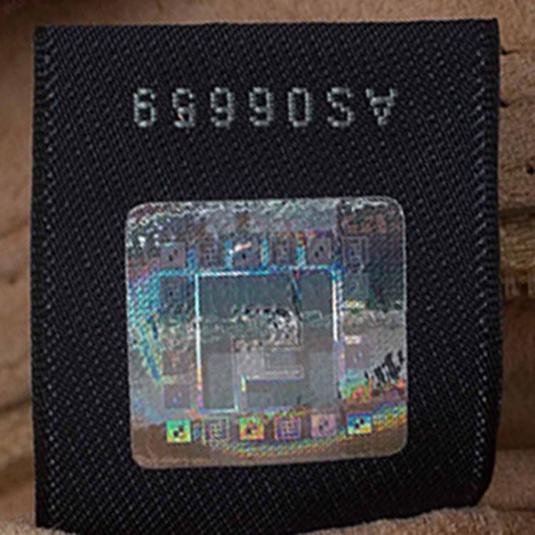 Pre Owned Fendi Brown Suede and Leather Large Convertible Stitched Baguette Bag