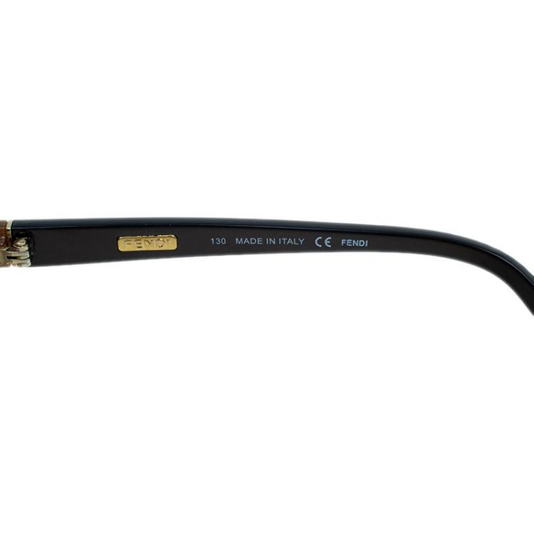 Pre Owned Fendi Brown Oversized Square 5274 Sunglasses