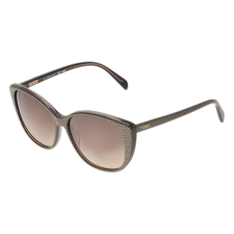 Pre Owned Fendi Brown FS 5288 Cat Eye Sunglasses