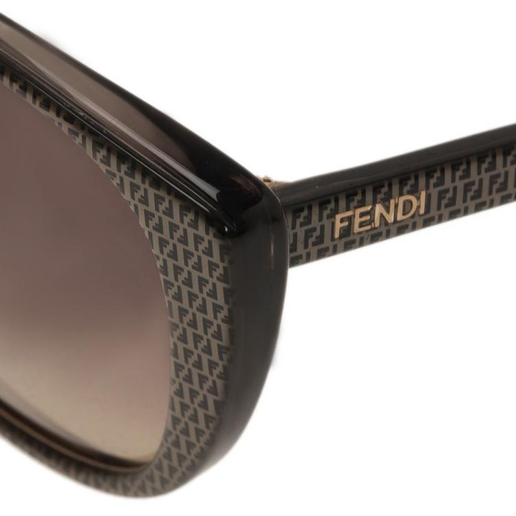 Pre Owned Fendi Brown FS 5288 Cat Eye Sunglasses