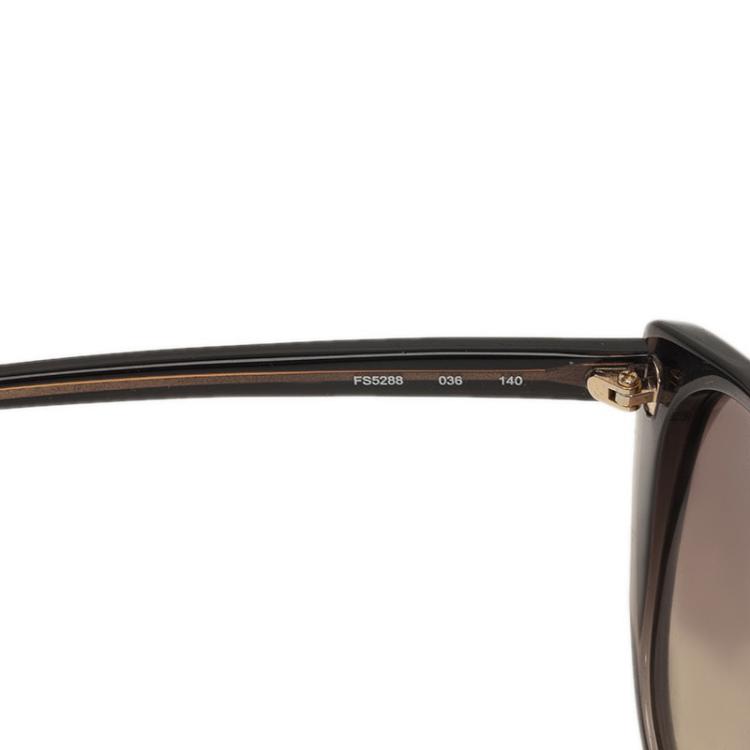 Pre Owned Fendi Brown FS 5288 Cat Eye Sunglasses