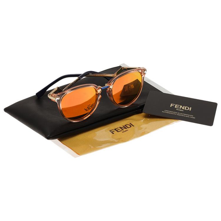 Pre Owned Fendi Rose 0039 Cat Eye Sunglasses