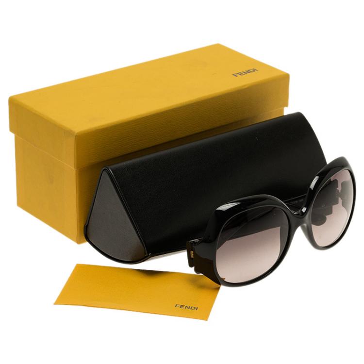 Pre Owned Fendi Black FS5143 Cat Eye Sunglasses