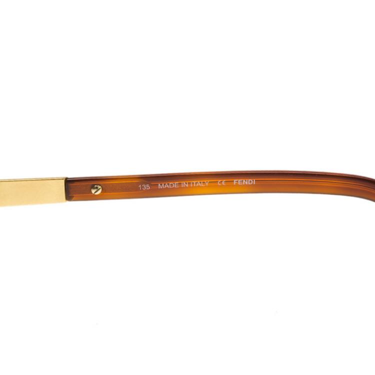 Pre Owned Fendi Brown FS5273 Oversize Square Sunglasses