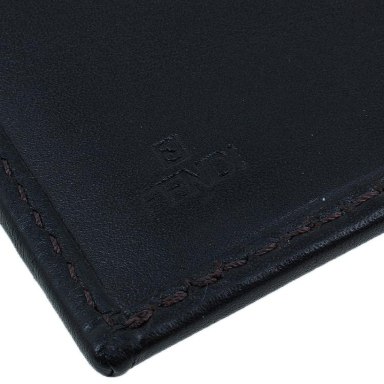 Pre Owned Fendi Brown Zucchino Canvas Agenda