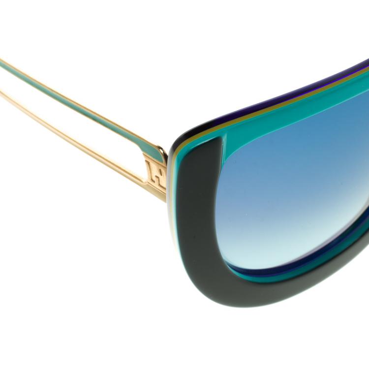 Pre Owned Fendi Turquoise  FS5198 449 Sunglasses