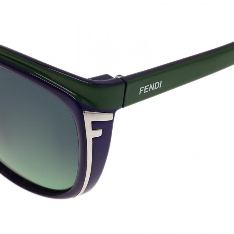 Pre Owned Fendi Two Tone FS5283 Cat Eye Sunglasses