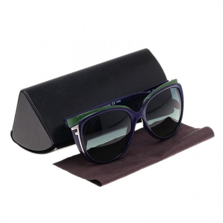 Pre Owned Fendi Two Tone FS5283 Cat Eye Sunglasses
