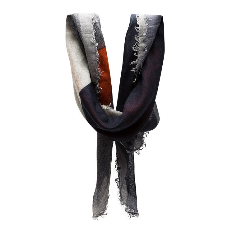 Pre Owned Fendi Multicolor Large Monster Eyes Print Scarf
