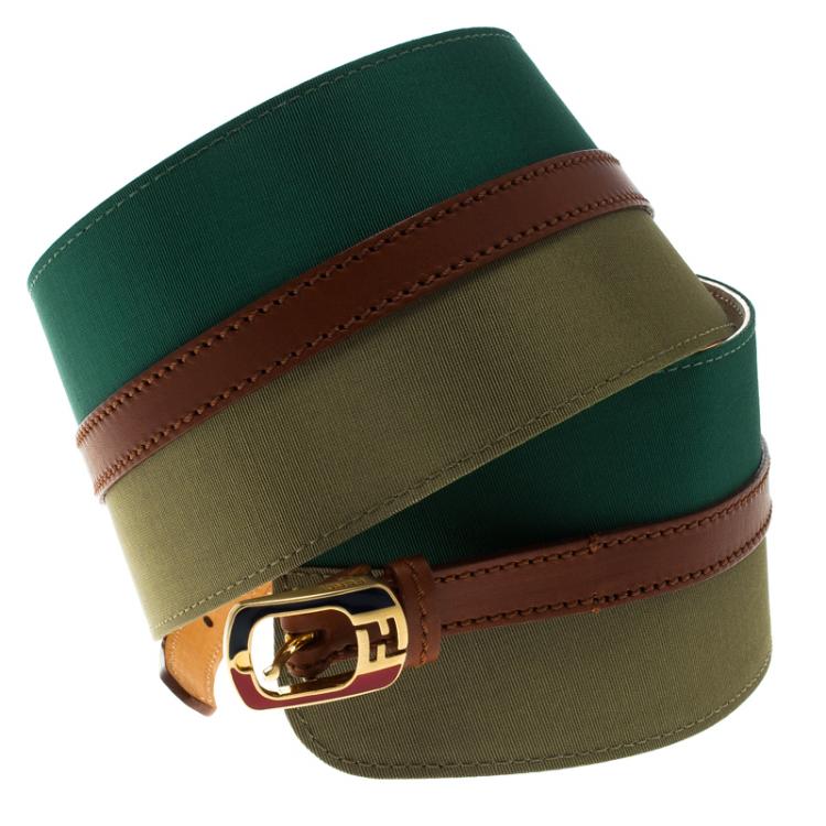 Green fendi outlet belt