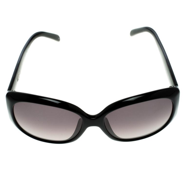 Pre Owned Fendi Black FS5329 Square Sunglasses