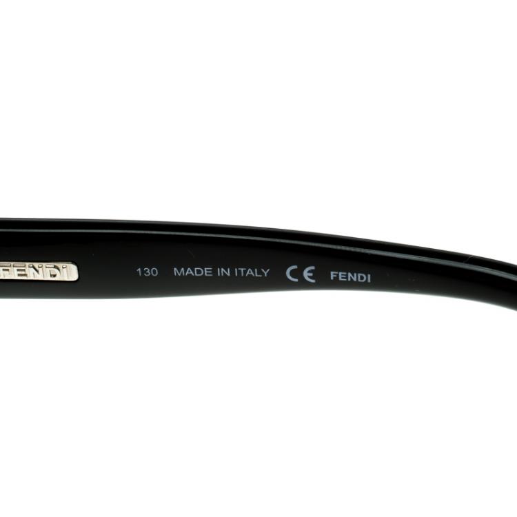 Pre Owned Fendi Black FS5329 Square Sunglasses