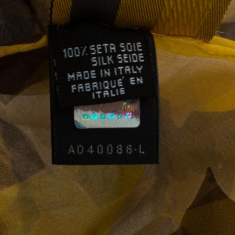 Pre Owned Fendi Multicolor Zucca Floral Printed Silk Stole