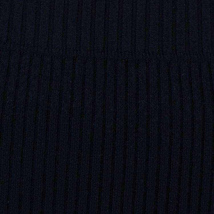 Pre Owned Fendi Black Rib Knit Sweater Dress M