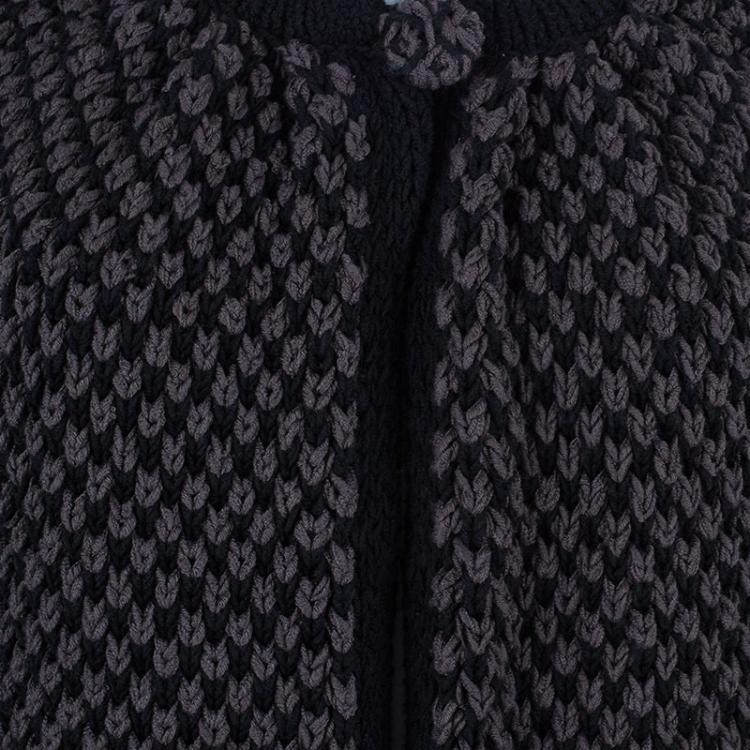 Pre Owned Fendi Wool Knit Long Button Down Cardigan M