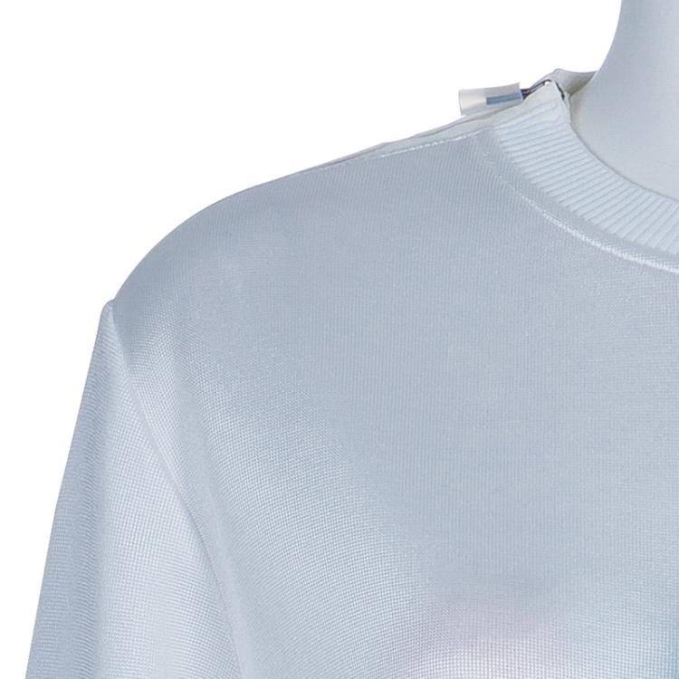 Pre Owned Fendi White Karlito Sweatshirt M