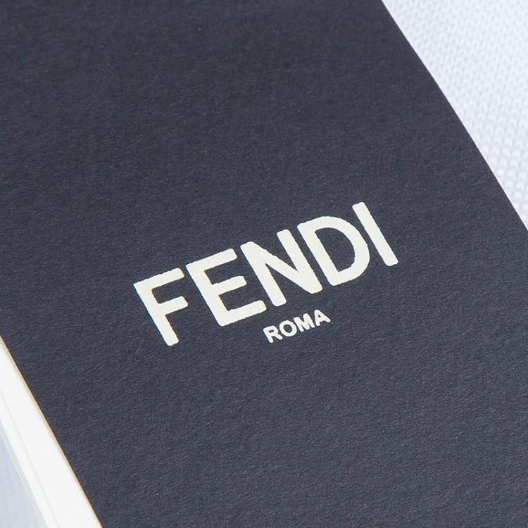 Pre Owned Fendi White Karlito Sweatshirt M