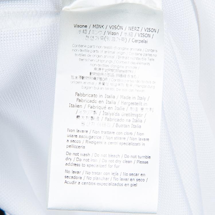 Pre Owned Fendi White Karlito Sweatshirt M