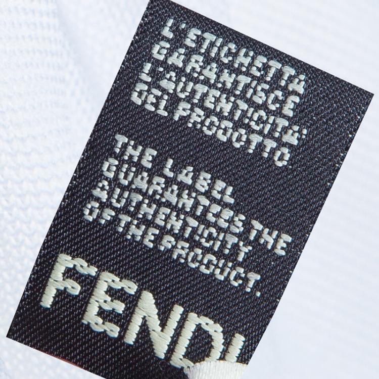 Pre Owned Fendi White Karlito Sweatshirt M