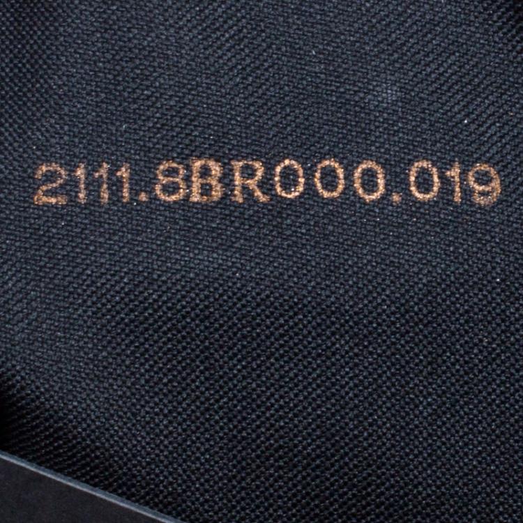 Pre Owned Fendi Dark Brown Zucchino Canvas Baguette Shoulder Bag
