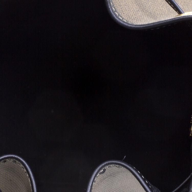 Pre Owned Fendi Brown Coated Canvas Vintage Drawstring Bucket Bag