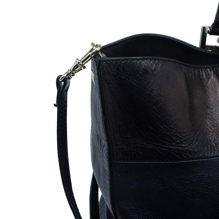 Pre Owned Fendi Tricolor Leather Twins Tote