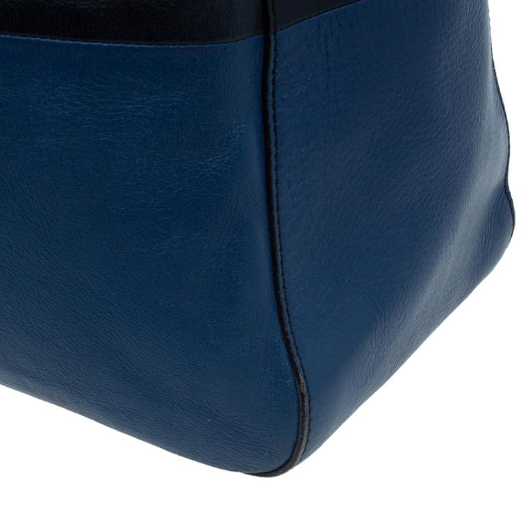 Pre Owned Fendi Tricolor Leather Twins Tote