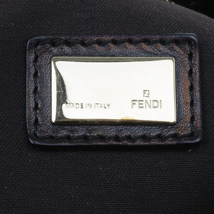 Pre Owned Fendi Tricolor Leather Twins Tote