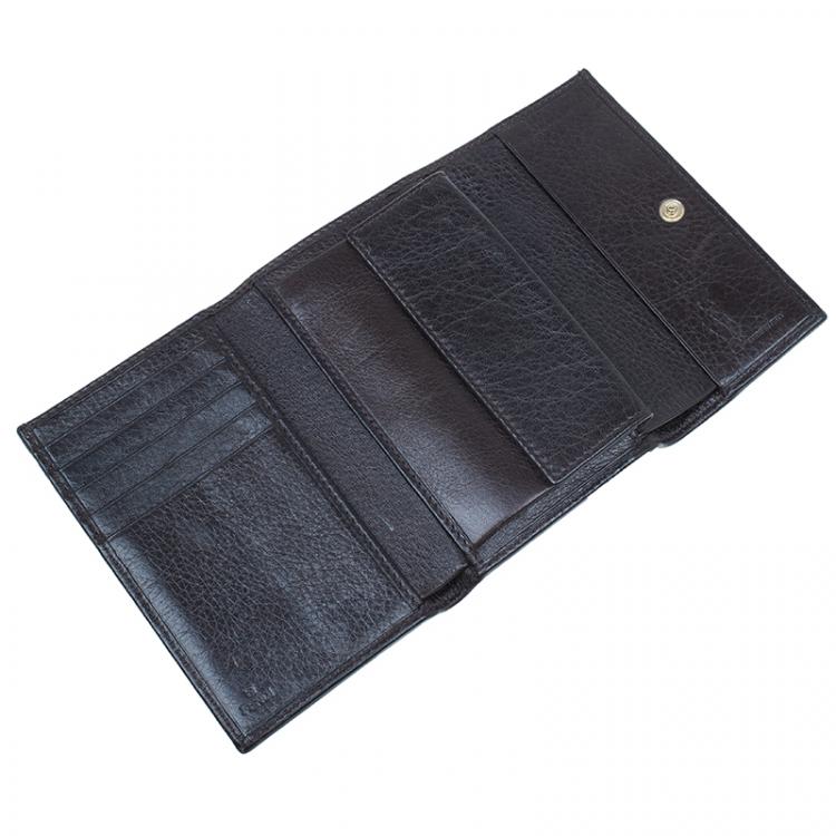 Pre Owned Fendi Brown Zucca Canvas Wallet