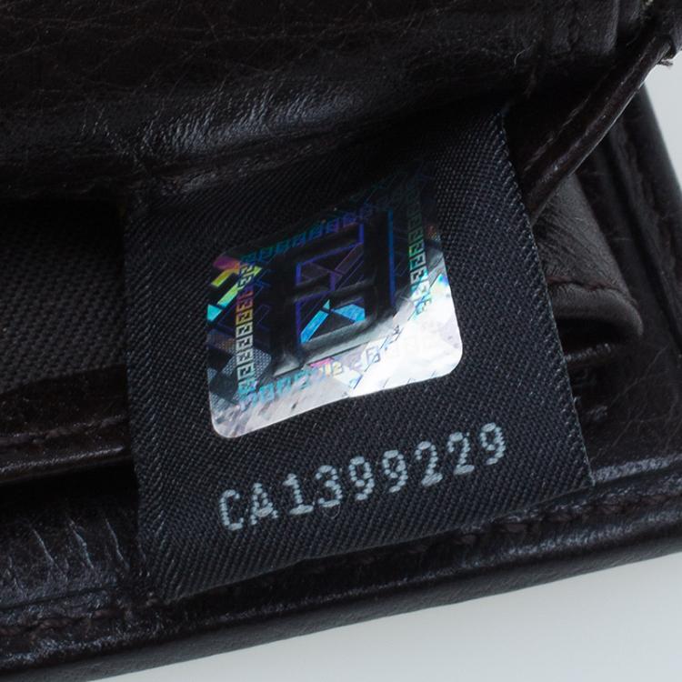 Pre Owned Fendi Brown Zucca Canvas Wallet