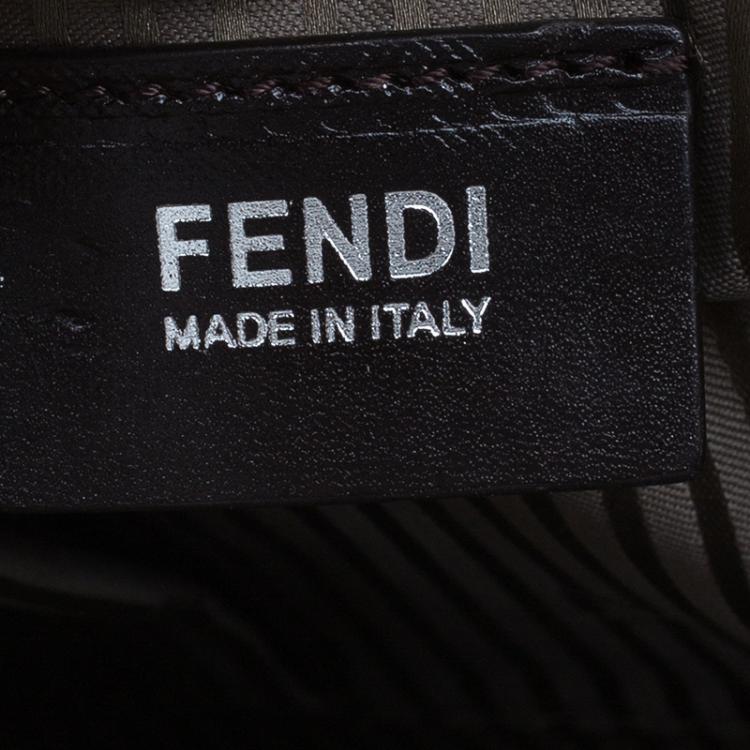 Pre Owned Fendi Beige Saffiano Leather 2Jours Tote