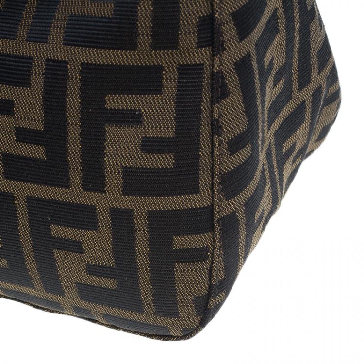 Pre Owned Fendi Brown Zucca Small Shoulder Bag