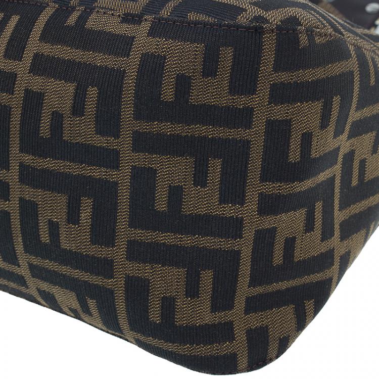 Pre Owned Fendi Brown Zucca Small Shoulder Bag