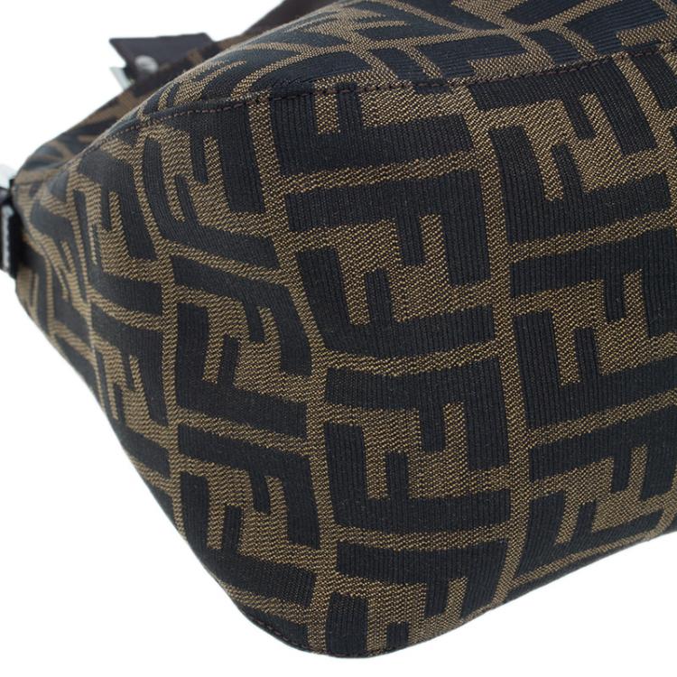 Pre Owned Fendi Brown Zucca Small Shoulder Bag