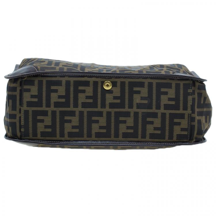 Pre Owned Fendi Zucca Tote Shopping Bag