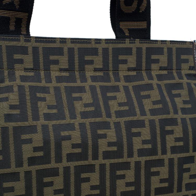 Pre Owned Fendi Zucca Tote Shopping Bag