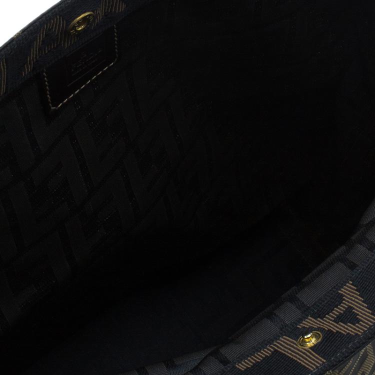 Pre Owned Fendi Zucca Tote Shopping Bag