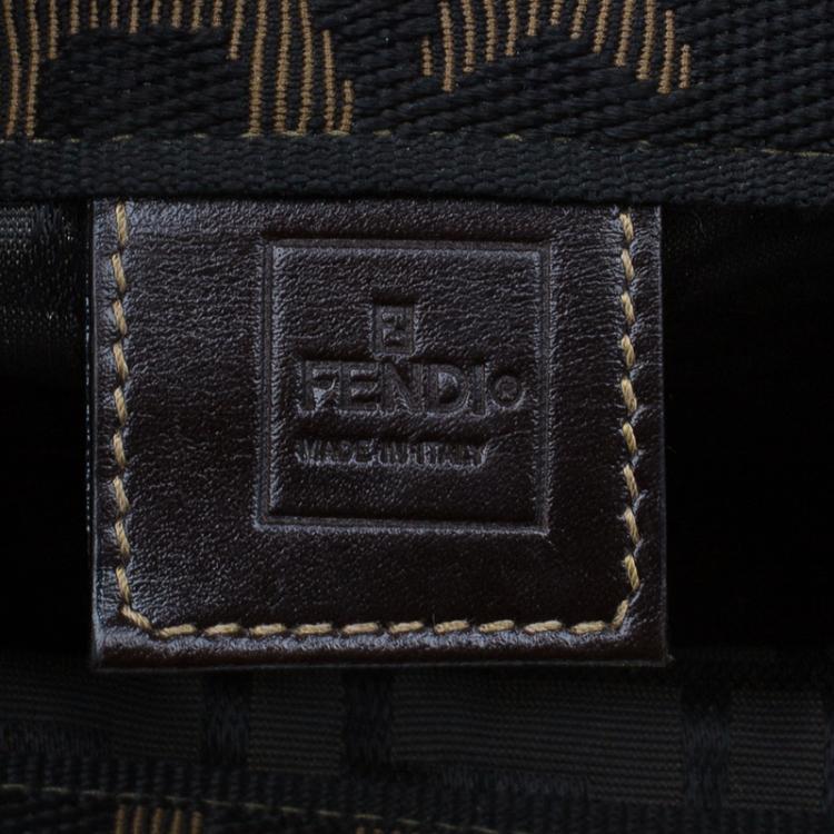 Pre Owned Fendi Zucca Tote Shopping Bag