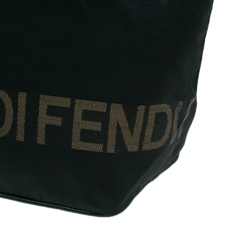 مملوكة مسبقًا Fendi Black Nylon Shopper Tote