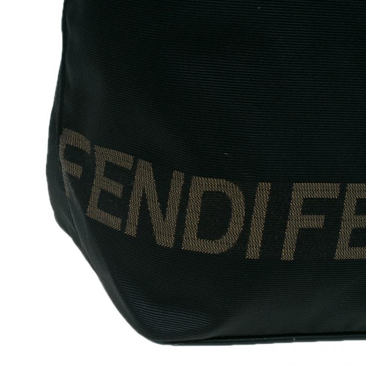 مملوكة مسبقًا Fendi Black Nylon Shopper Tote