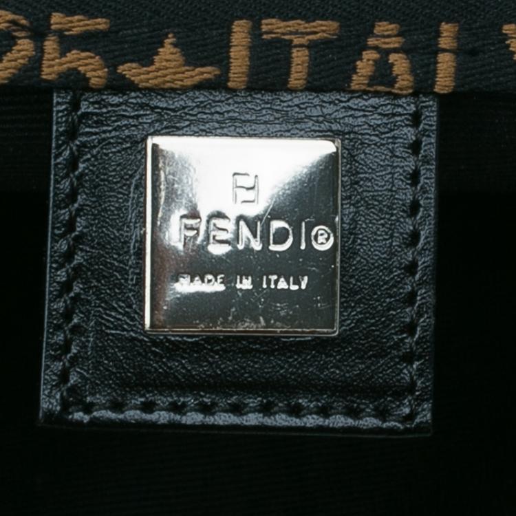 مملوكة مسبقًا Fendi Black Nylon Shopper Tote