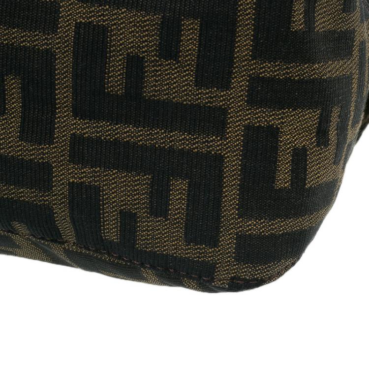 Pre Owned Fendi Brown Zucca Canvas Small Shoulder Bag