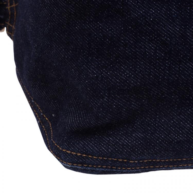 Pre Owned Fendi Denim and Leather Mama Shoulder Bag